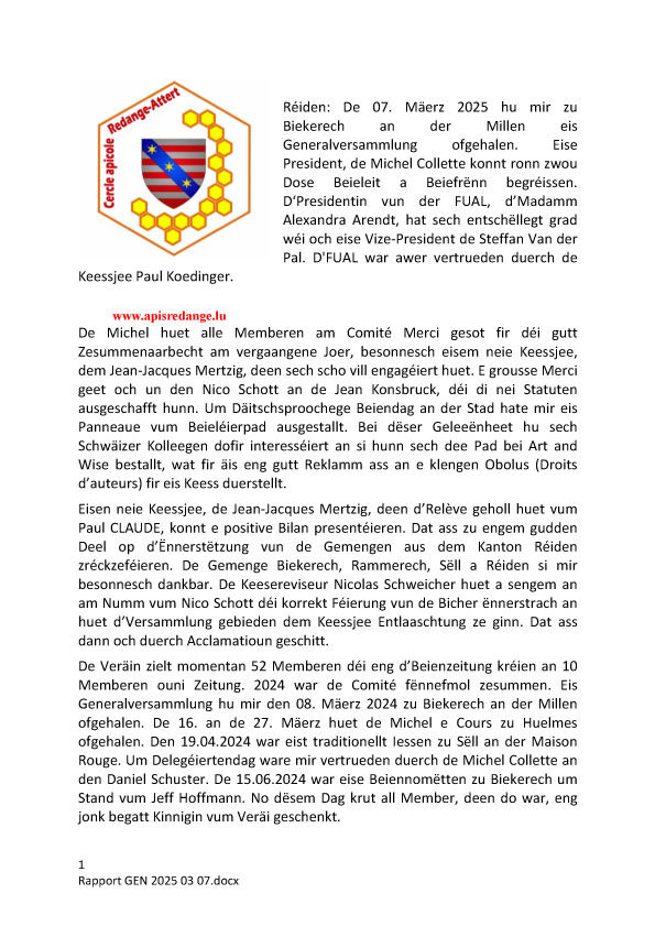 Rapport Generalversammlung 2025 1